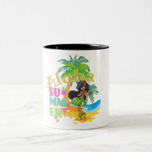 Aloha Hula Girl Coffee Cup