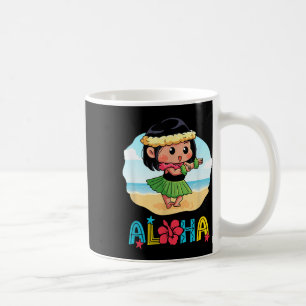 Aloha Hula Hawaiian Cute Girl Dancer Summer Beach Coffee Mug