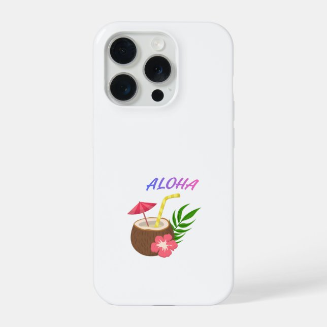 Aloha – Island Vibes & Positive Energy iPhone Case (Back)