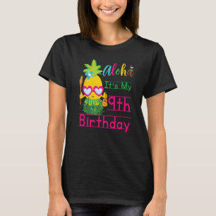 Aloha It's My 9th Birthday Hawaii Girls Sunglasses T-Shirt