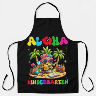 Aloha Kindergarten Pineapple Hawaii Back to School Apron