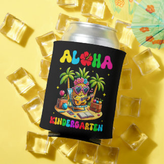 Aloha Kindergarten Pineapple Hawaii Back to School Can Cooler