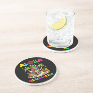 Aloha Kindergarten Pineapple Hawaii Back to School Coaster