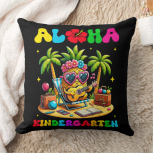 Aloha Kindergarten Pineapple Hawaii Back to School Cushion