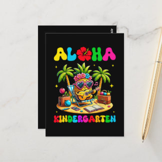 Aloha Kindergarten Pineapple Hawaii Back to School Postcard