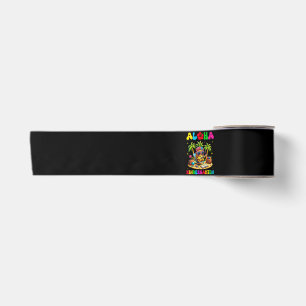 Aloha Kindergarten Pineapple Hawaii Back to School Satin Ribbon