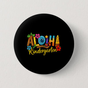 Aloha Kindergarten Teacher Life Summer Beach 6 Cm Round Badge