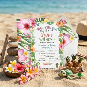 Aloha Little One Luau Baby Shower Invitation