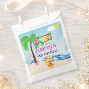Aloha Luau Birthday Favour Bag