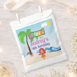 Aloha Luau Birthday Favour Bag