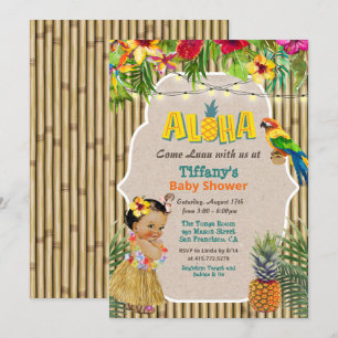 Aloha Luau Tropical Baby Shower Invitation