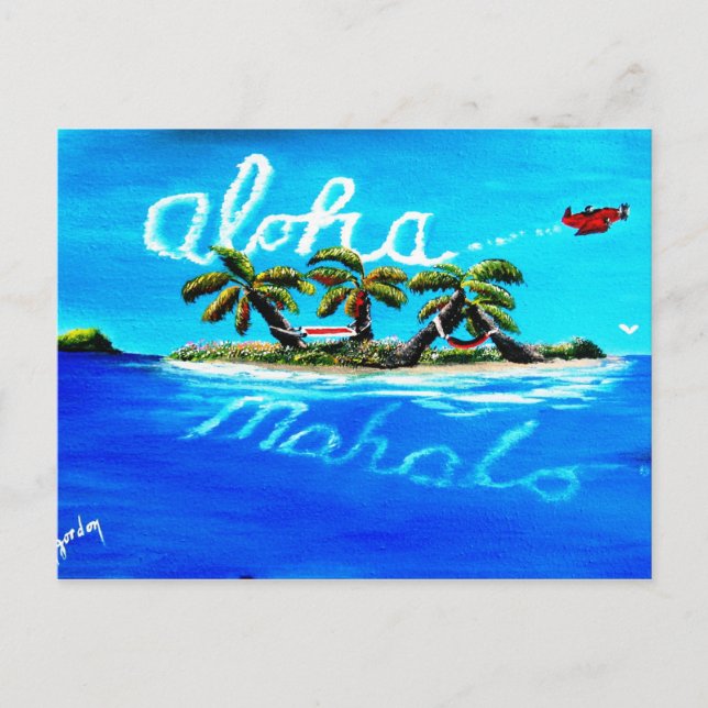 aloha mahalo postcard (Front)