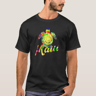 Aloha Maui Hawaiian Island Surfing Tropical Turtle T-Shirt