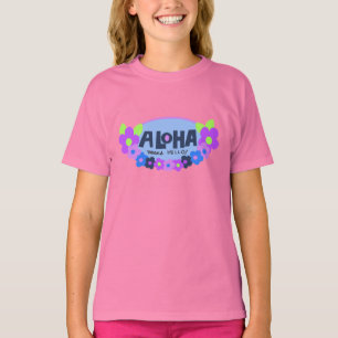 Aloha Means Hello Hawaiian Floral T-Shirt