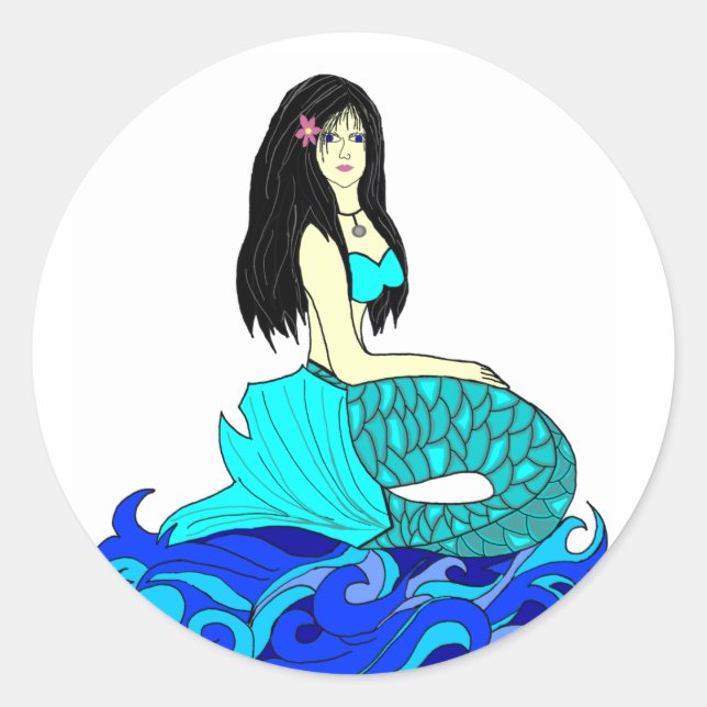 Aloha Mermaid stickers (Front)