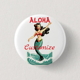 Aloha Mermaid Thunder_Thunder_Cove 3 Cm Round Badge