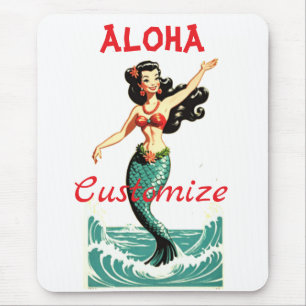 Aloha Mermaid Thunder_Thunder_Cove Mouse Pad