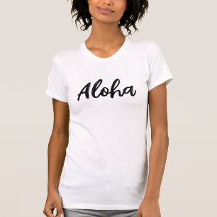 Aloha minimalist white slim fit shirt for women