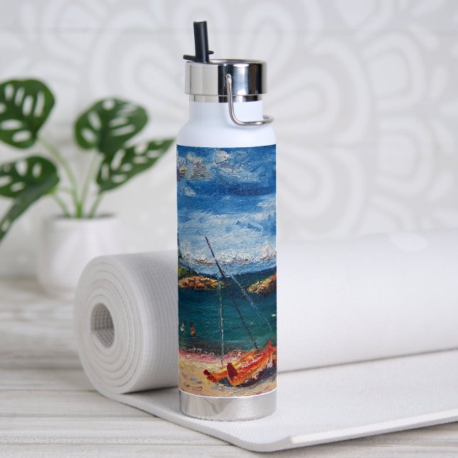 Aloha Morning painting Water Bottle (Yoga)