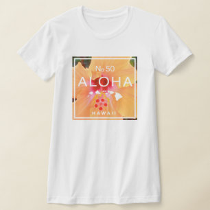 Aloha No 50 Orange Hibiscus T-Shirt