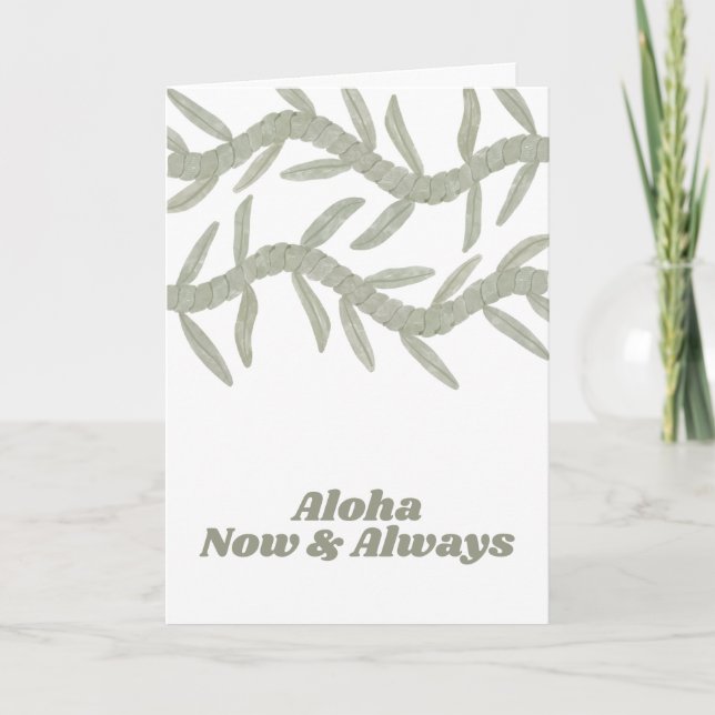 Aloha Now & Always Thank You Card (Front)
