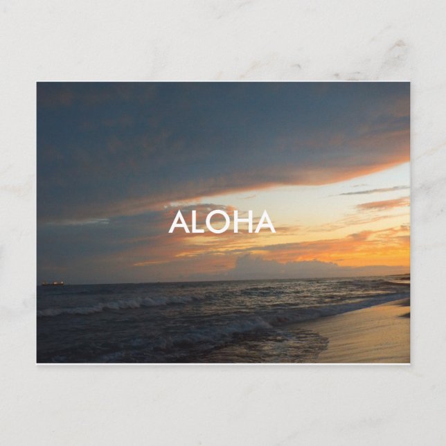 Aloha, Oahu. Postcard (Front)