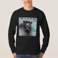 Aloha Offensive Funny Chimpanzee Middle Finger 