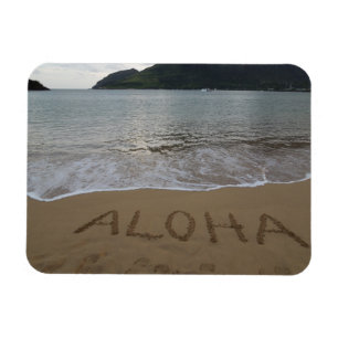 Aloha on the Beach in Kauai Magnet