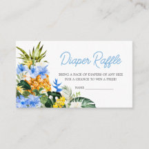 Aloha Pineapple Baby Shower Diaper Raffle