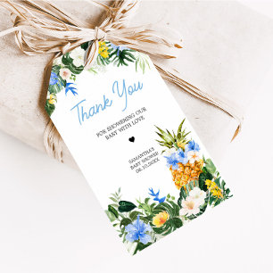 Aloha Pineapple Baby Shower Favor Tags