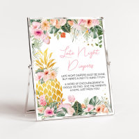 Aloha Pineapple Baby Shower Late Night Diapers