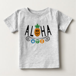 Aloha Pineapple Design - Baby Fine Jersey T-Shirt