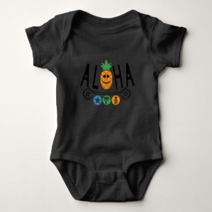 Aloha Pineapple Design - Baby Jersey Bodysuit
