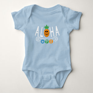Aloha PIneapple Design - Baby Jersey Bodysuit