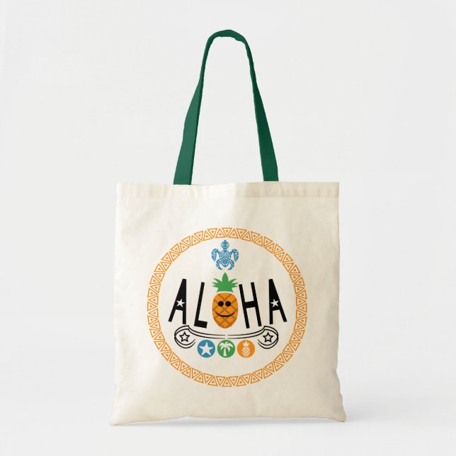 Aloha Pineapple Design - Budget Tote Bag (Front)