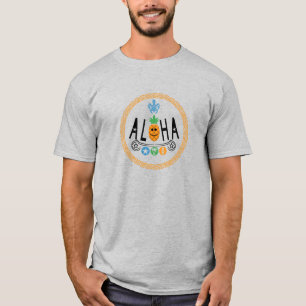 Aloha Pineapple Design - Men's Basic T-Shirt