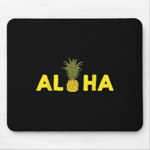 Aloha Pineapple Hawaii Vacation Beach Tropical Mouse Pad