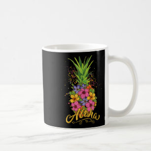 Aloha Pineapple Hibiscus Women Teen Girl Hawaiian Coffee Mug