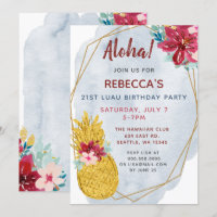 Aloha Pineapple Luau Birthday Party
