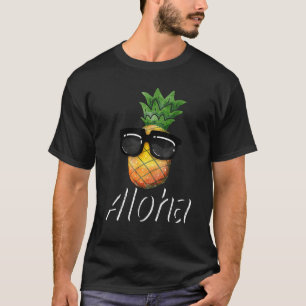 Aloha Pineapple Sunglasses Beach Vacation Summer T-Shirt
