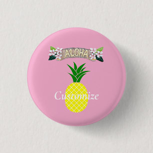 Aloha Pineapple Thunder_Cove 3 Cm Round Badge