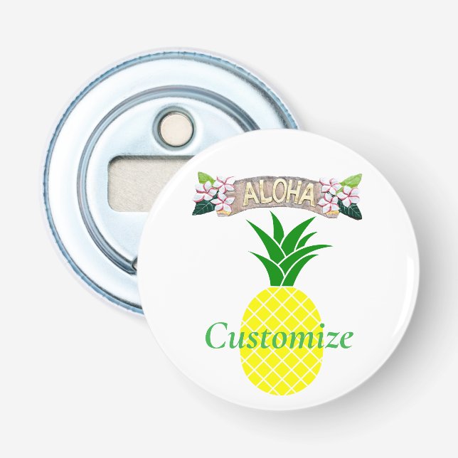Aloha Pineapple Thunder_Cove Bottle Opener (Front)