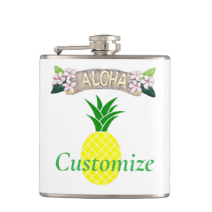 Aloha Pineapple Thunder_Cove Hip Flask