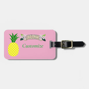 Aloha Pineapple Thunder_Cove Luggage Tag