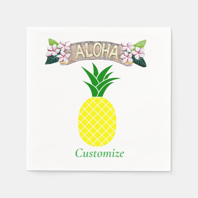 Aloha Pineapple Thunder_Cove Napkin (Front)