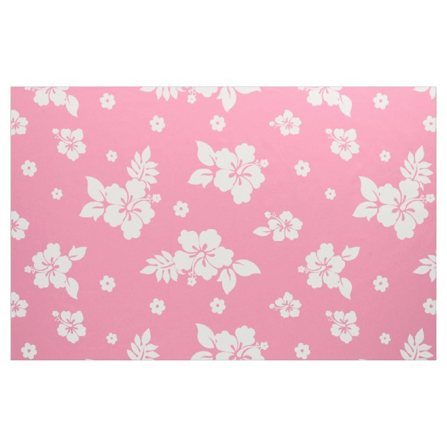 Aloha Pink Classic Hawaiian Seamless Pattern Fabric (Fat Quarter)