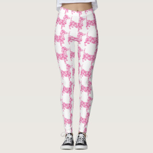 Aloha Pink Dachshund Leggings