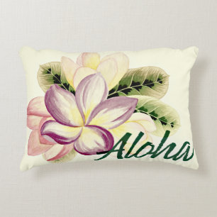 Aloha Plumeria Decorative Cushion