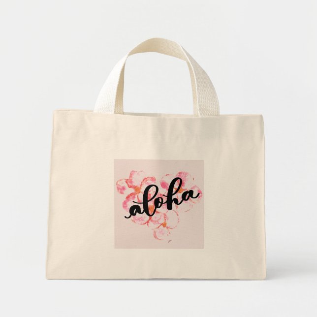 Aloha Plumeria Tote Bag (Front)