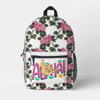 Aloha Printed Backpack